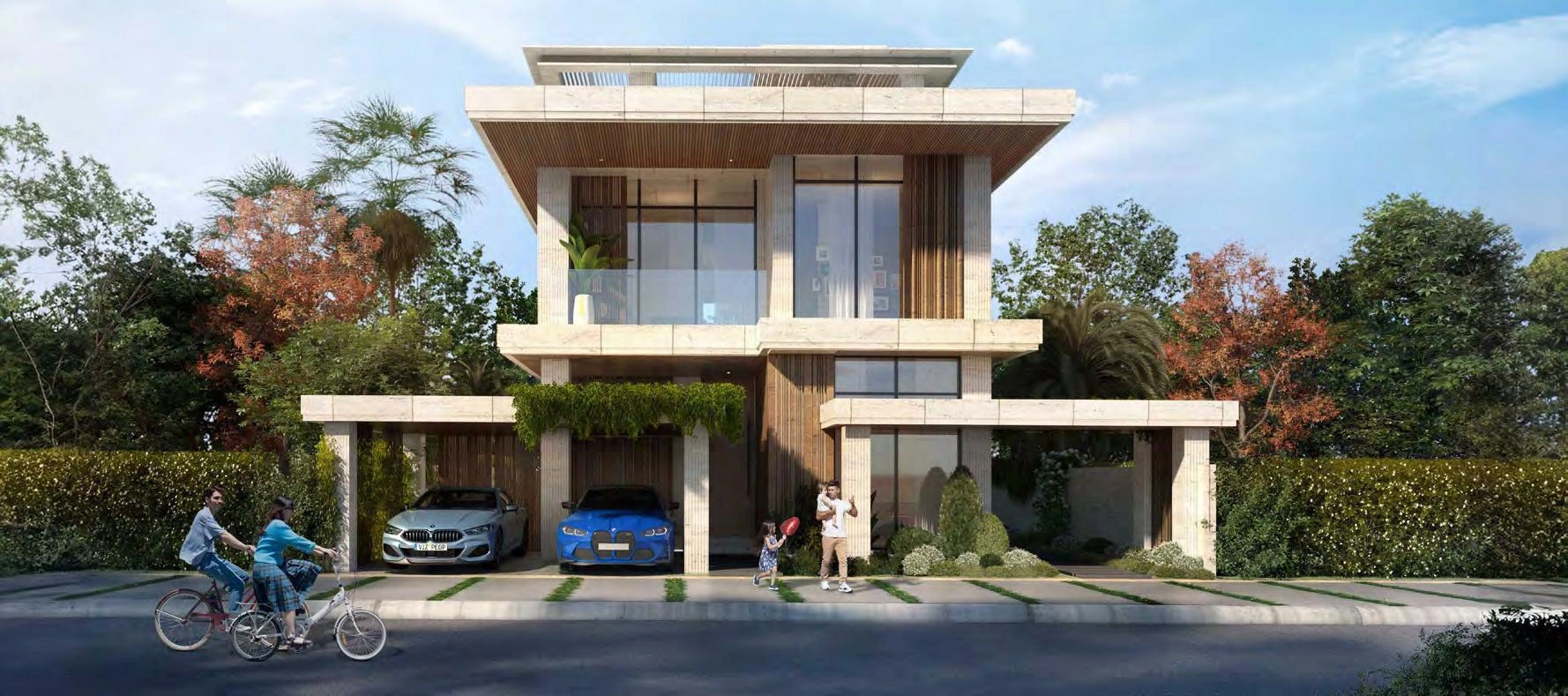 位于迪拜(阿联酋)现代住宅小区的别墅