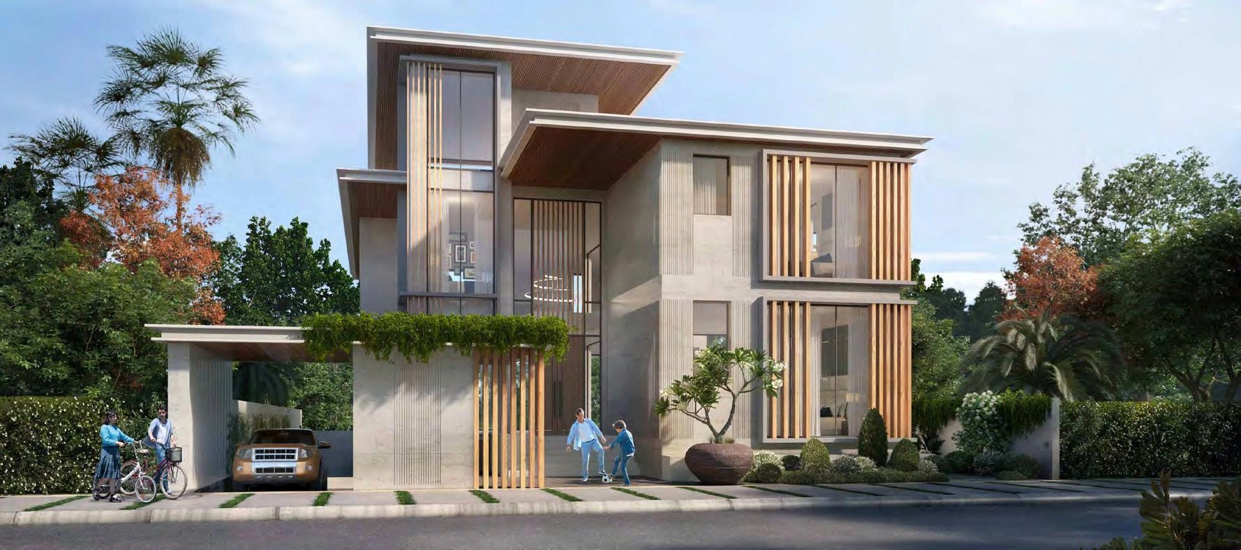 位于迪拜(阿联酋)现代住宅小区的别墅