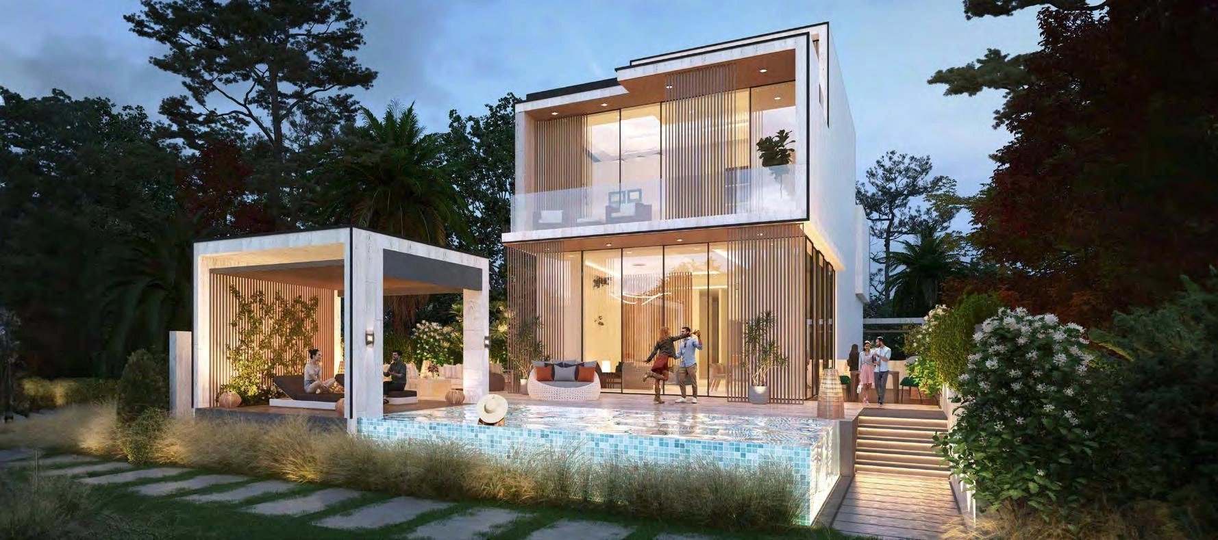 位于迪拜(阿联酋)现代住宅小区的别墅