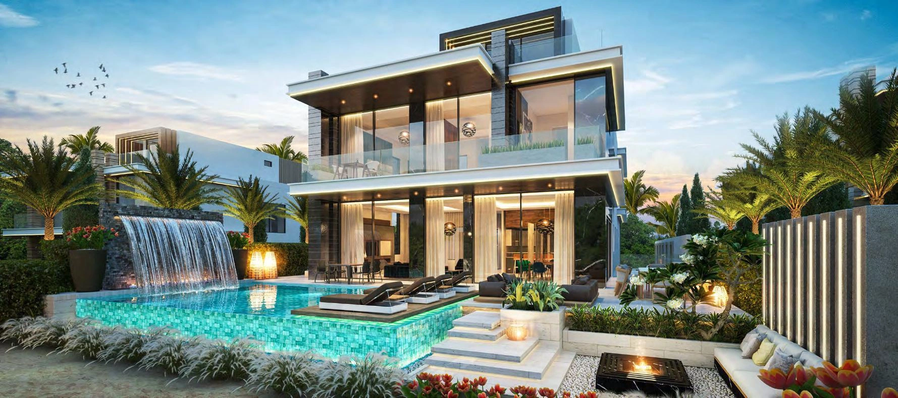 位于迪拜(阿联酋)现代住宅小区的别墅