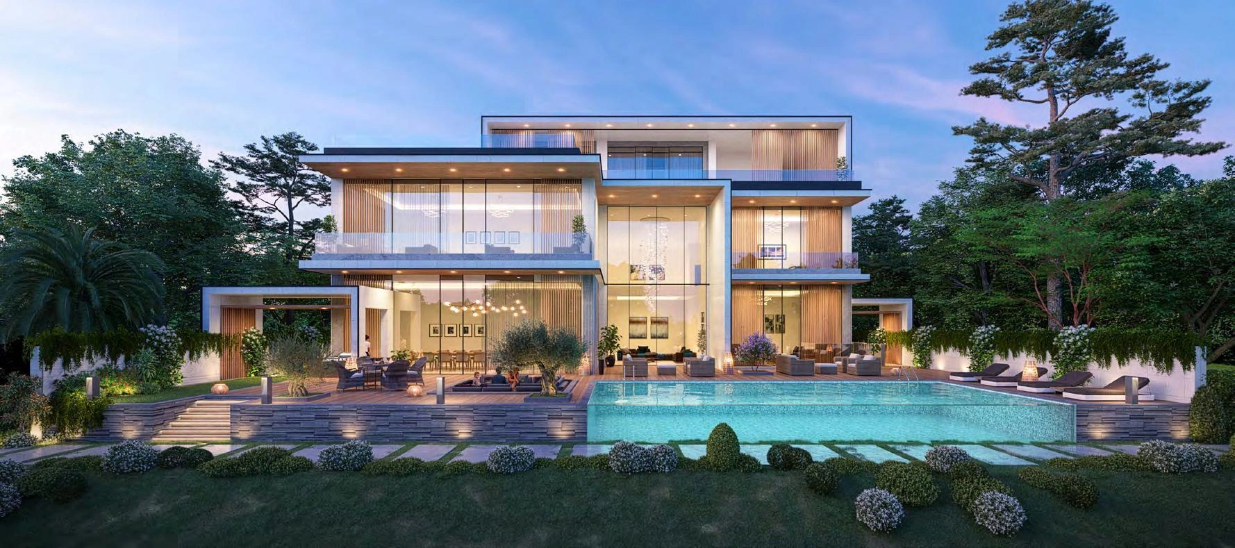 位于迪拜(阿联酋)现代住宅小区的别墅