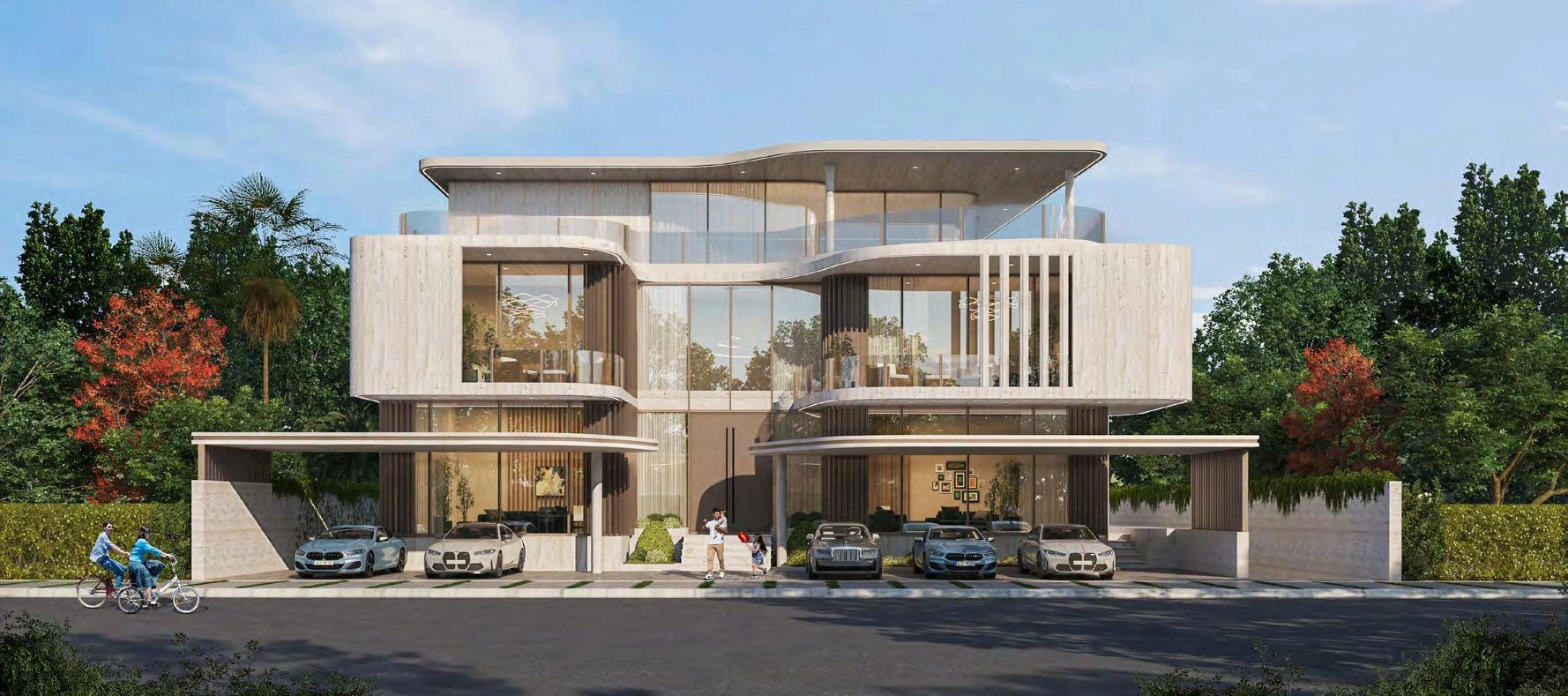 位于迪拜(阿联酋)现代住宅小区的别墅