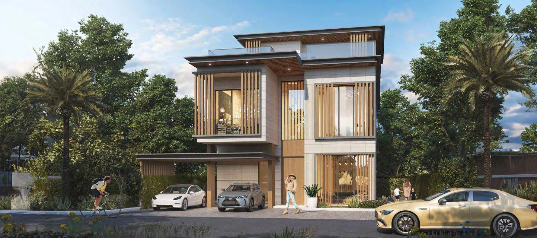 位于迪拜(阿联酋)现代住宅小区的别墅