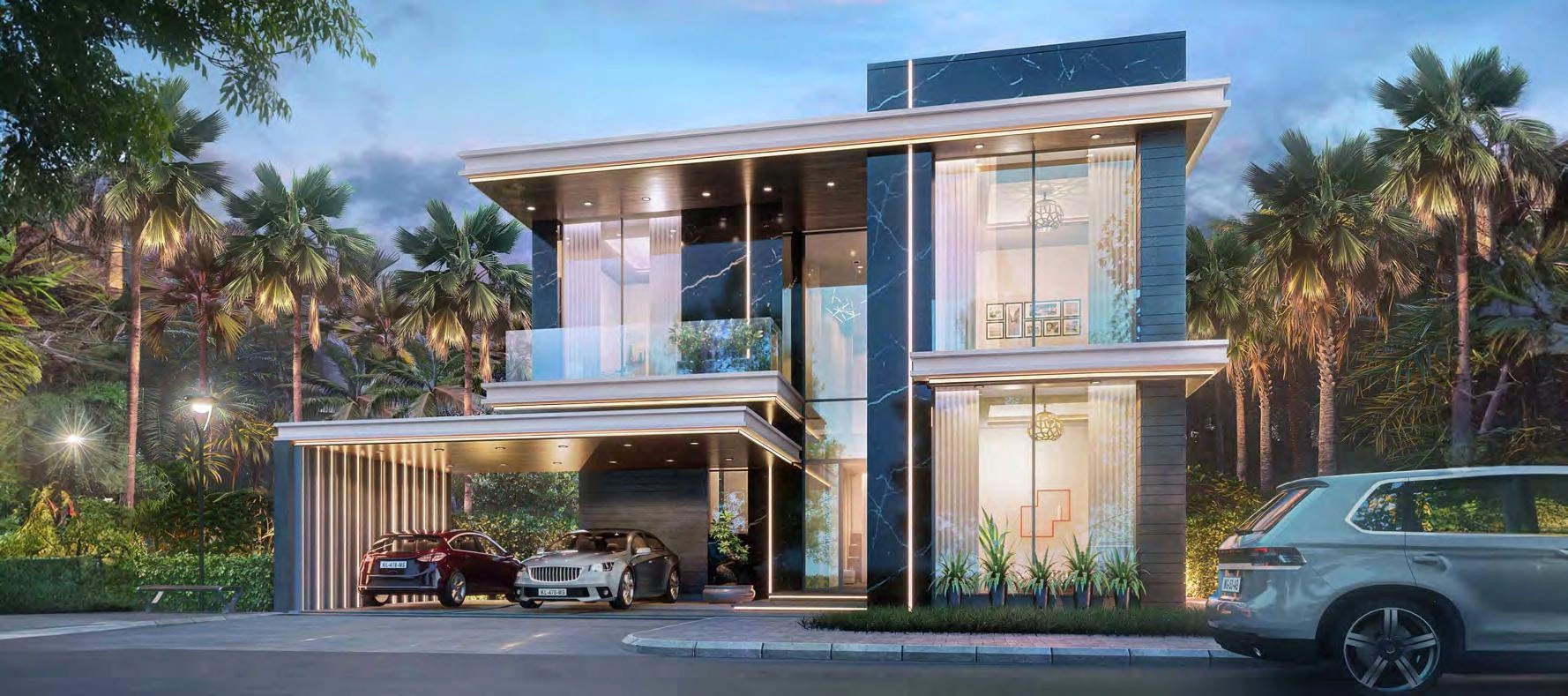 位于迪拜(阿联酋)现代住宅小区的别墅