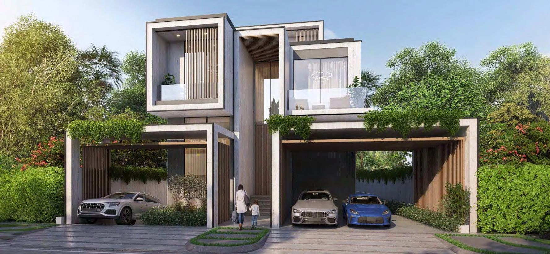 位于迪拜(阿联酋)现代住宅小区的别墅