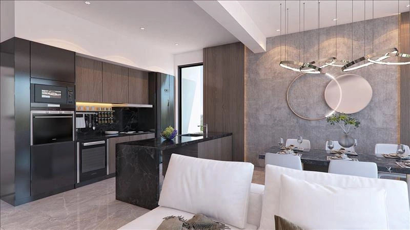 آپارتمانها در مجموعهای مسکونی مدرن در لارناکا، قبرس