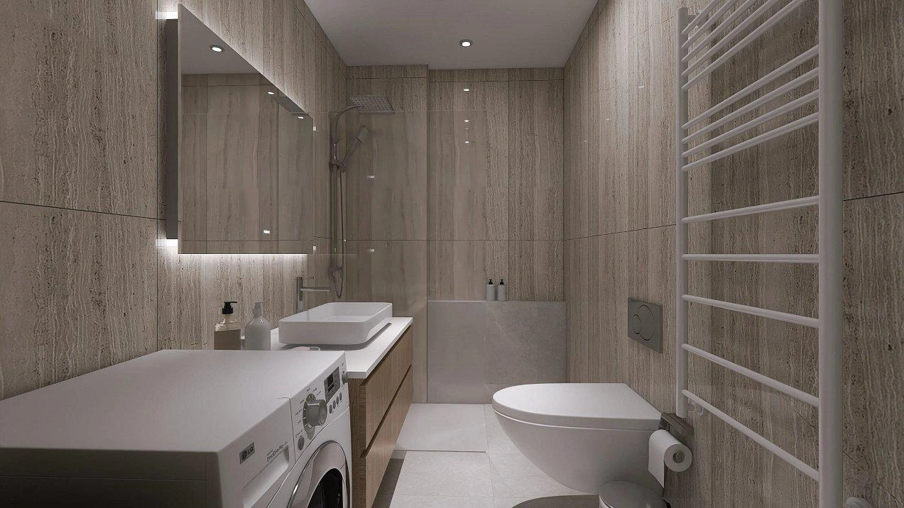 Apartments in a modern residential complex in Attica, Greece