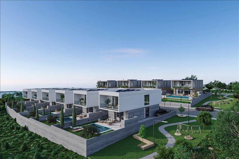 Villas in a modern residential complex in Paphos, Cyprus