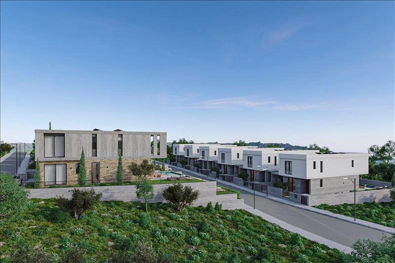 Villas in a modern residential complex in Paphos, Cyprus