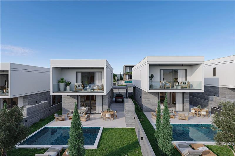 Villas in a modern residential complex in Paphos, Cyprus