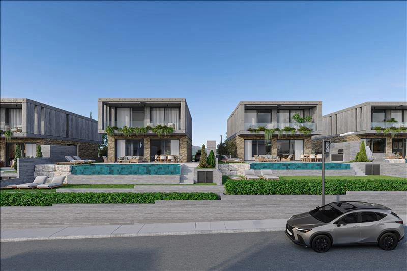 Villas in a modern residential complex in Paphos, Cyprus