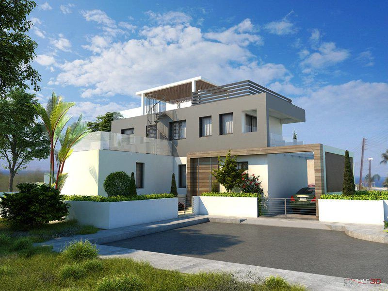 Villas avec vue sur la mer à Famagouste, Chypre