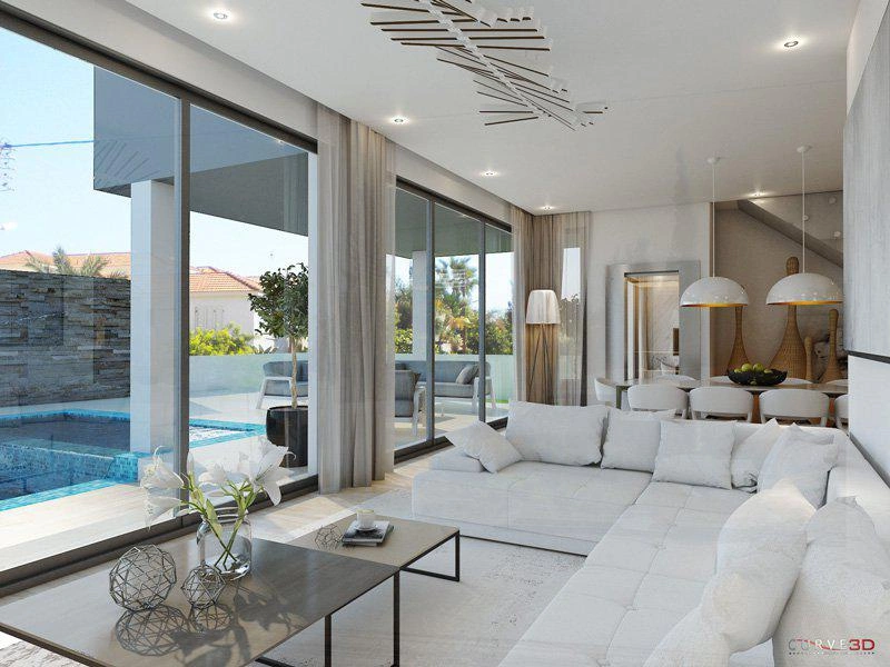 Villas avec vue sur la mer à Famagouste, Chypre