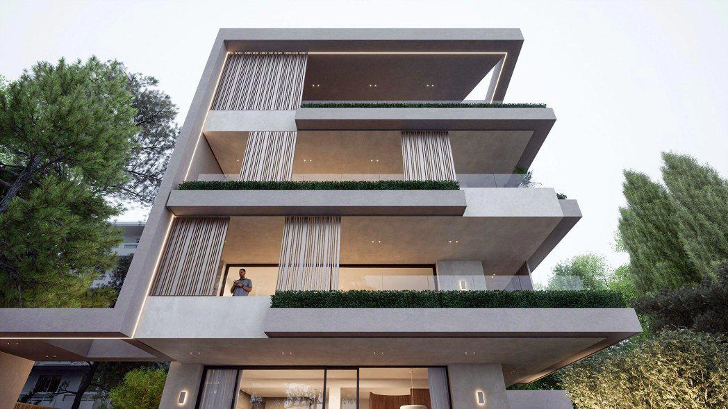 Apartments in a modern residential complex in Attica, Greece
