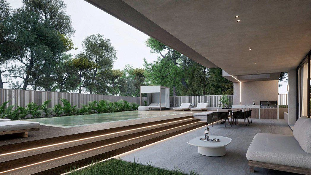 Apartments in a modern residential complex in Attica, Greece