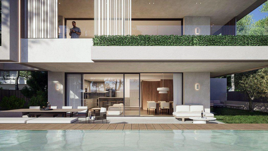 Apartments in a modern residential complex in Attica, Greece