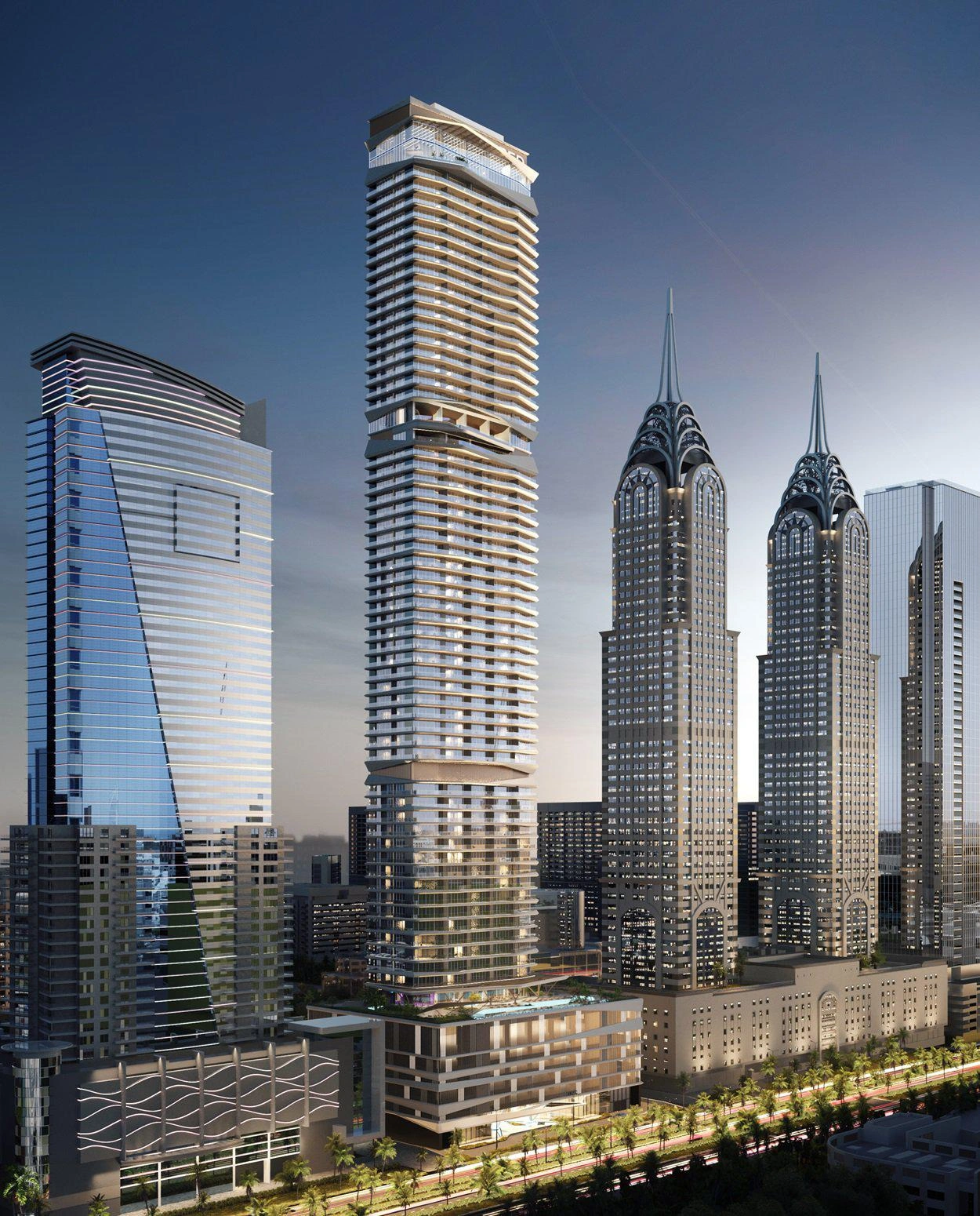 برج أيكونيك، المساحة 81–81 m²