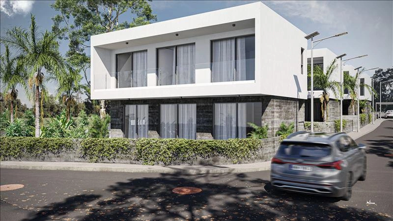 塞浦路斯帕福斯现代住宅小区内的别墅