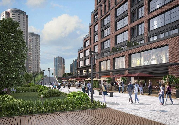 Apartments in a modern residential complex in Ataşehir, Istanbul, Turkiye