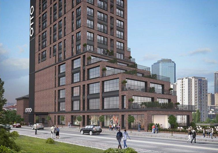 Apartments in a modern residential complex in Ataşehir, Istanbul, Turkiye