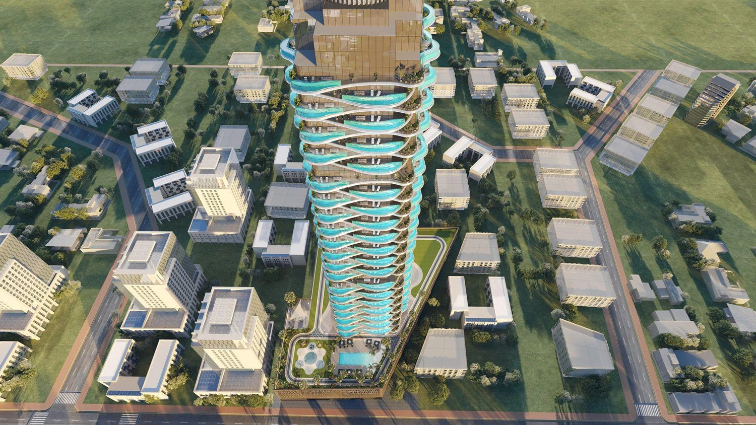 شقق Volga Tower — دبي، الإمارات العربية المتحدة