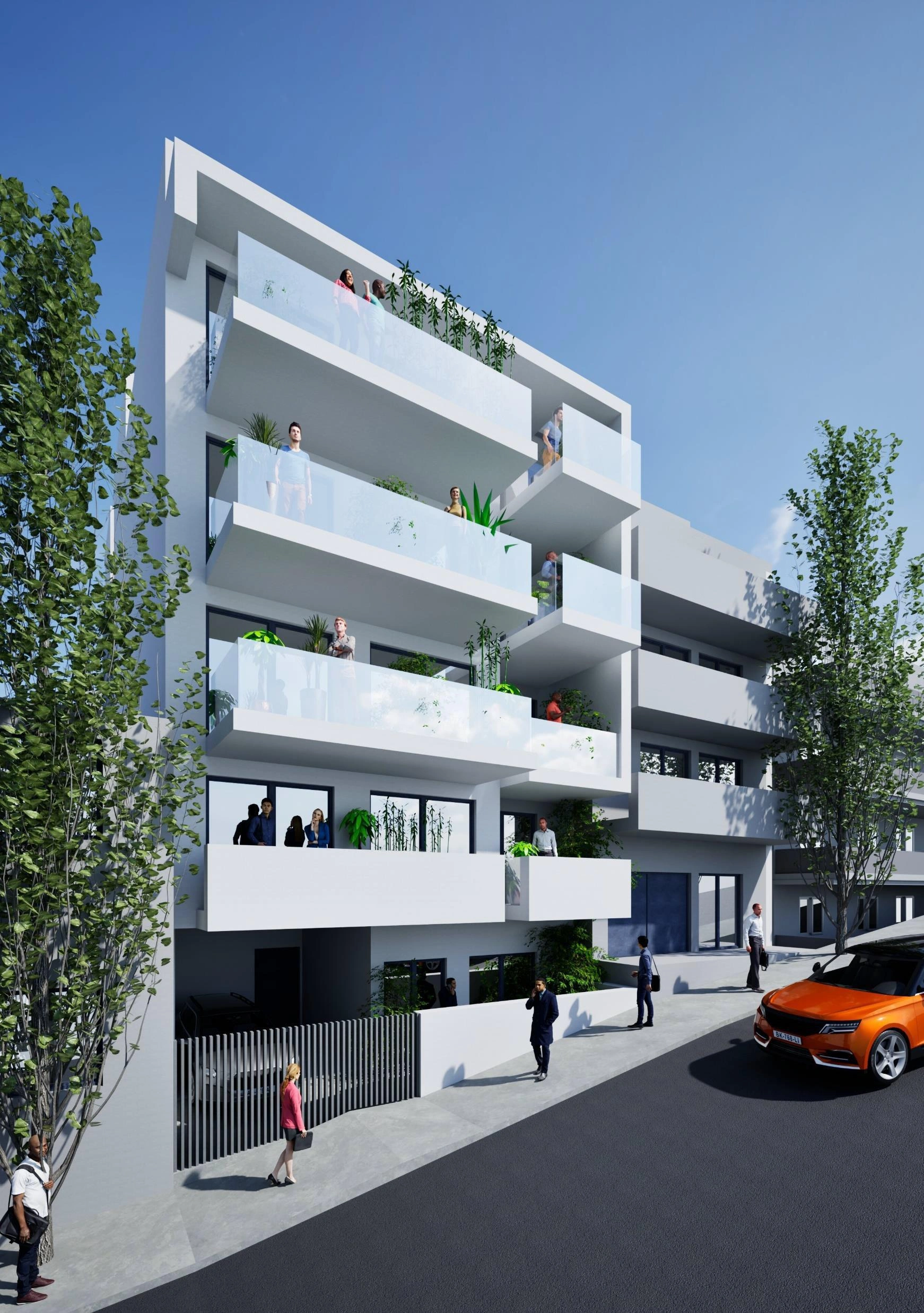 Apartments in a modern residential complex in Attica, Greece