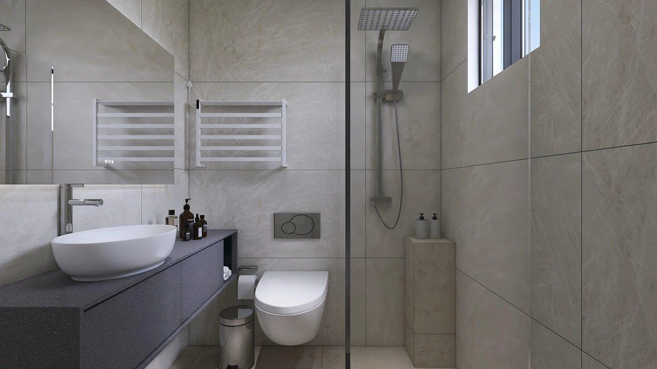 Apartments in a modern residential complex in Attica, Greece