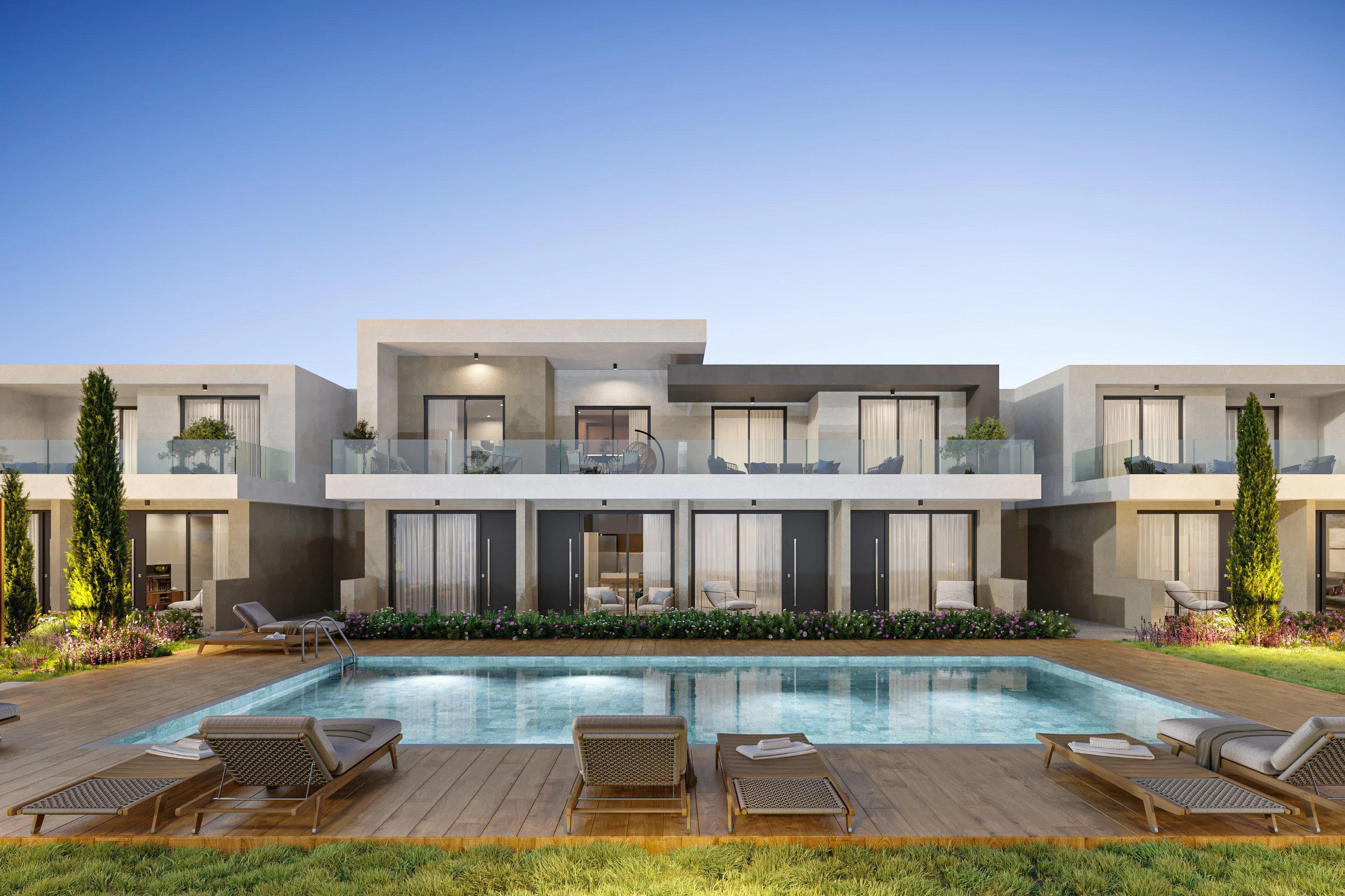 آپارتمانها در یک مجتمع مسکونی جدید در پافوس، قبرس