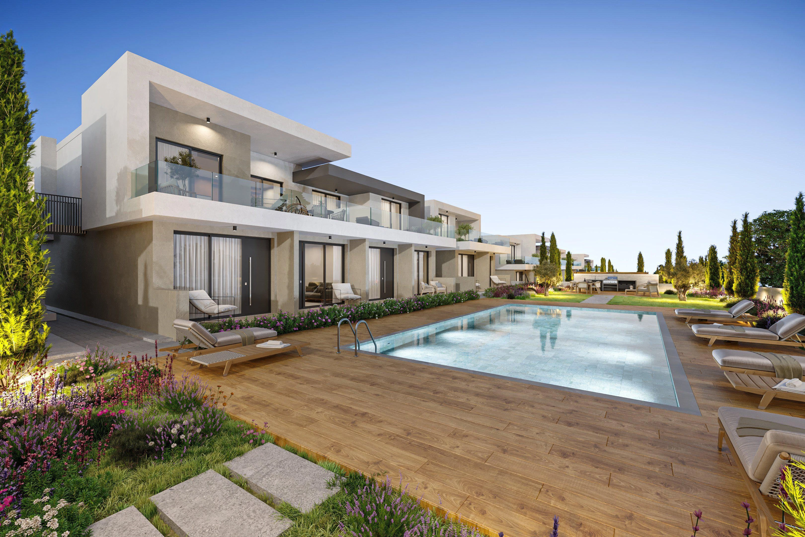 آپارتمانها در یک مجتمع مسکونی جدید در پافوس، قبرس