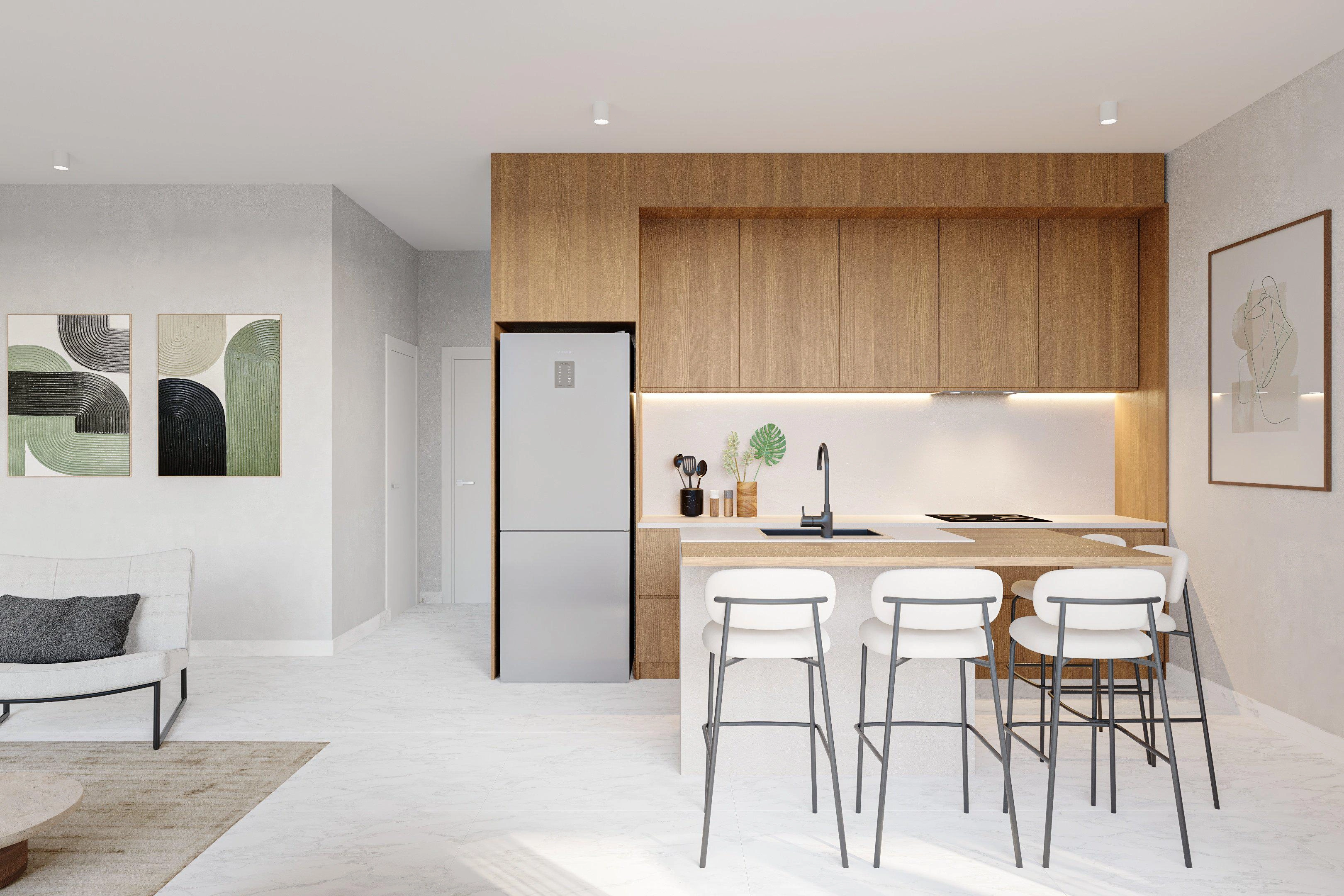 آپارتمانها در یک مجتمع مسکونی جدید در پافوس، قبرس