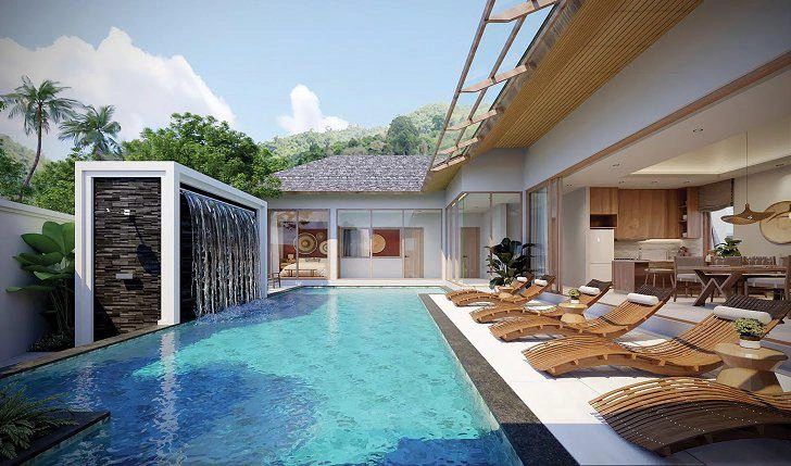 Villas dans un complexe résidentiel près de Nai Yang Beach à Phuket, Thaïlande