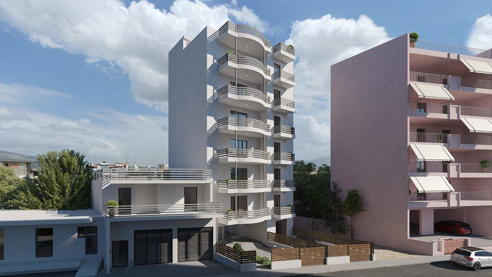 Apartments in a modern residential complex in Attica, Greece