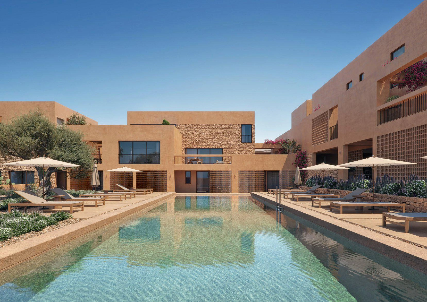 فلل بمسبح في كريت، اليونان