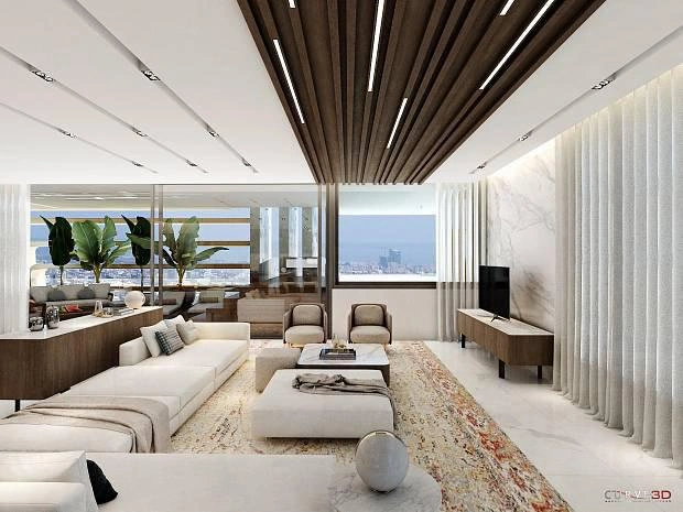 Apartments in a modern residential complex in Larnaca, Cyprus