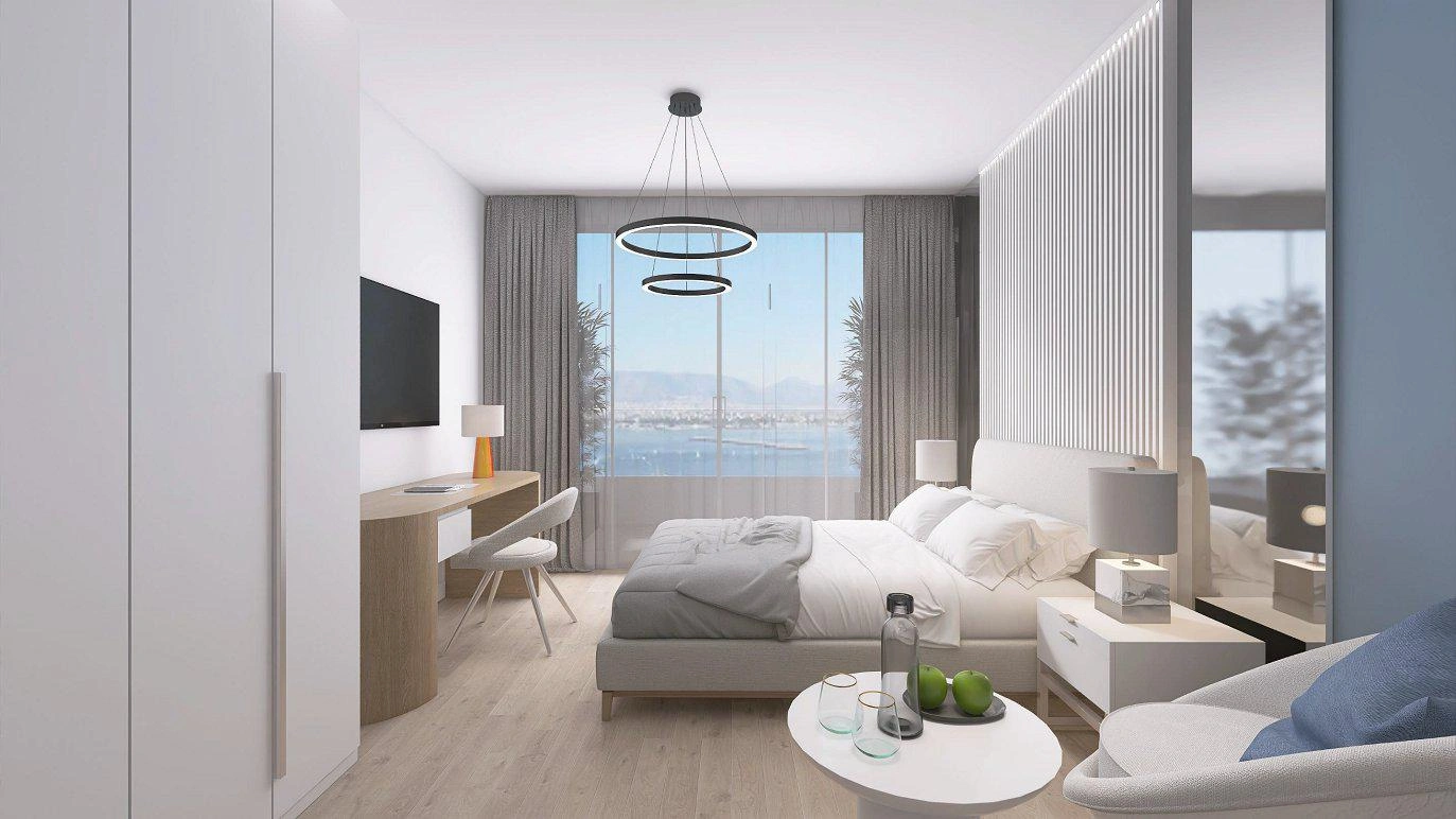 Apartments in a modern residential complex in Attica, Greece