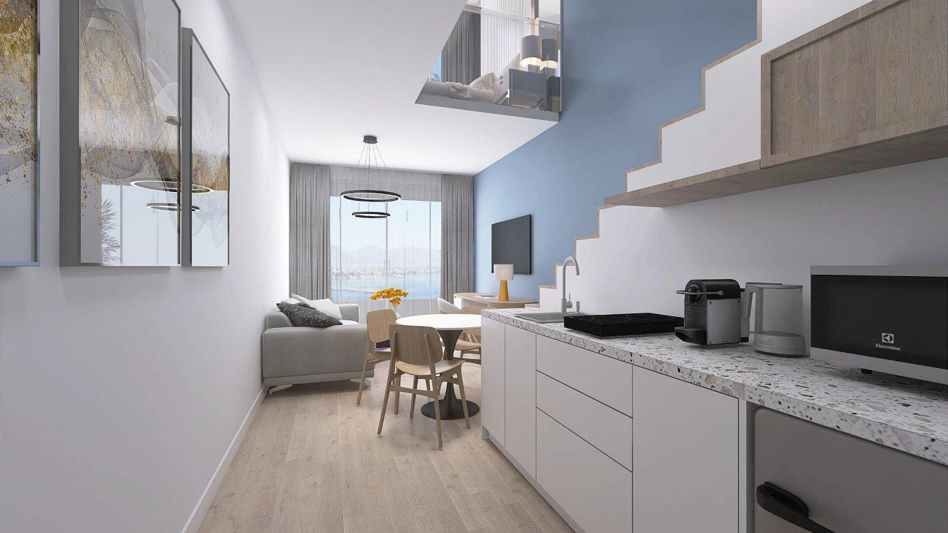 Apartments in a modern residential complex in Attica, Greece