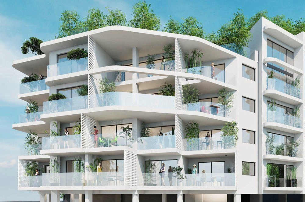 Apartments in a modern residential complex in Attica, Greece