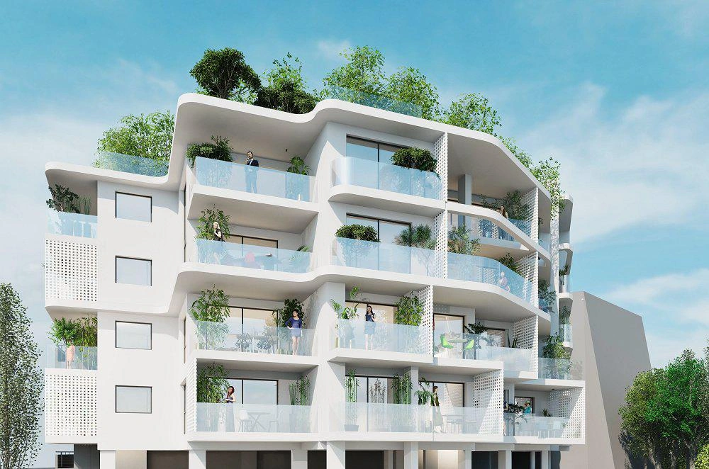 Apartments in a modern residential complex in Attica, Greece