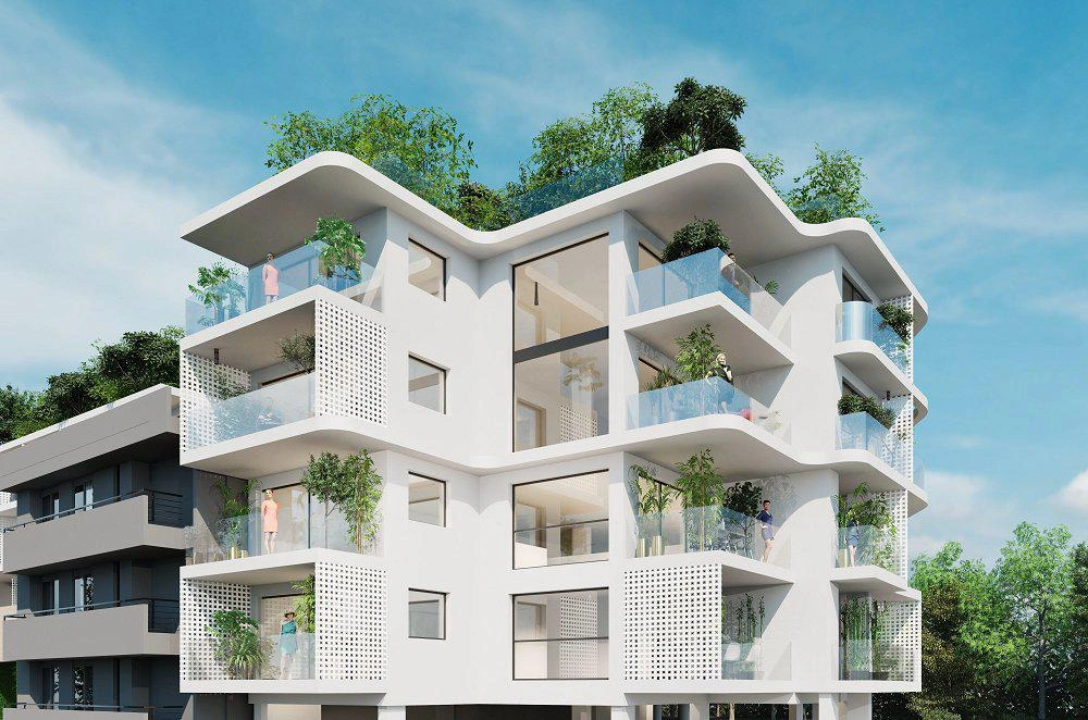 Apartments in a modern residential complex in Attica, Greece