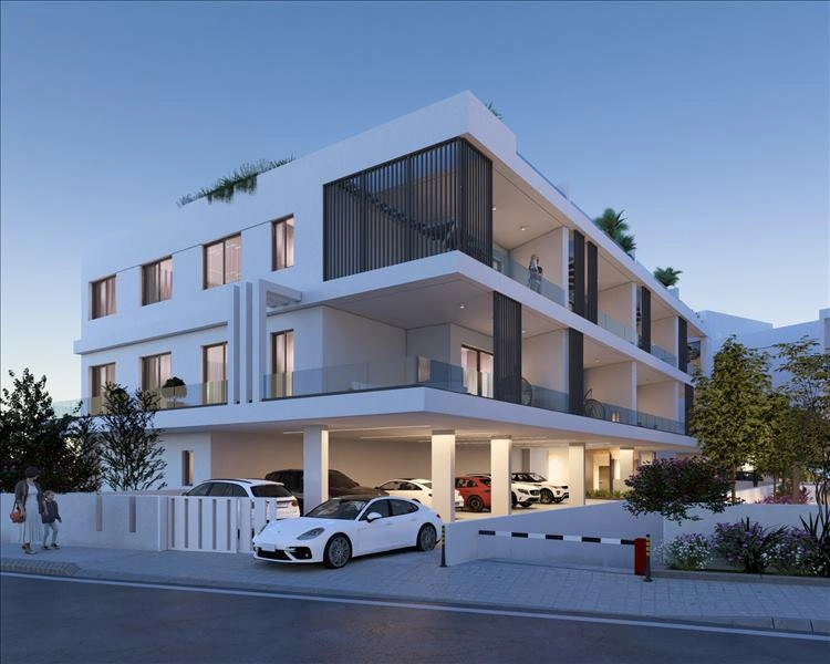 Apartments in a residential complex near the sea in Larnaca, Cyprus