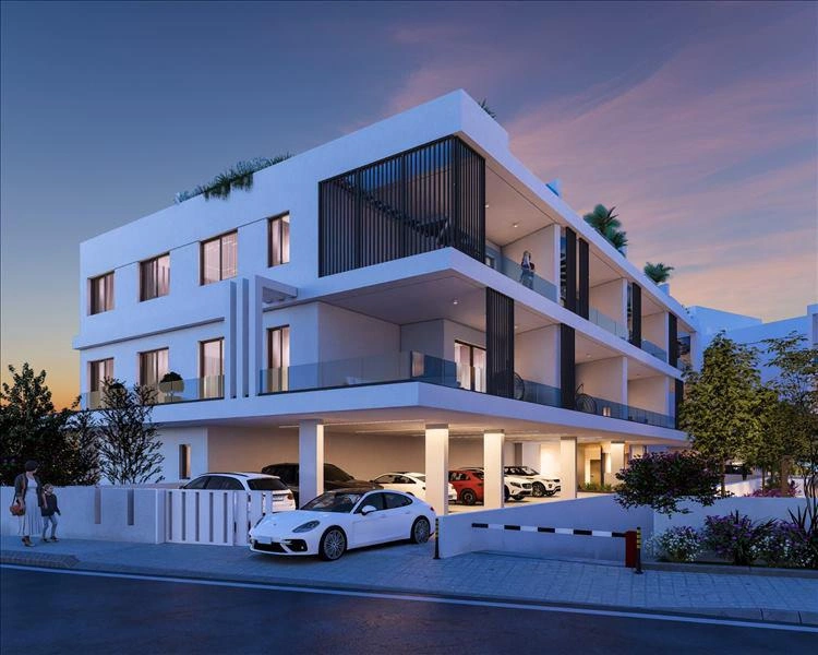 Apartments in a residential complex near the sea in Larnaca, Cyprus
