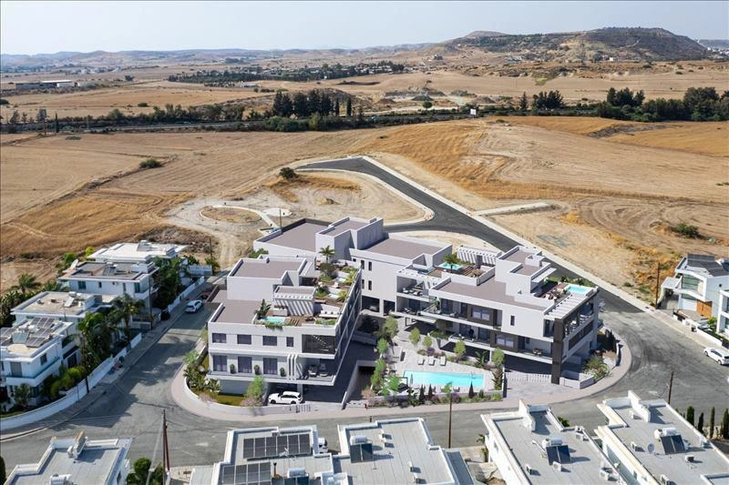 Apartments in a residential complex near the sea in Larnaca, Cyprus