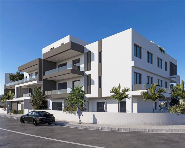 Apartments in a residential complex near the sea in Larnaca, Cyprus