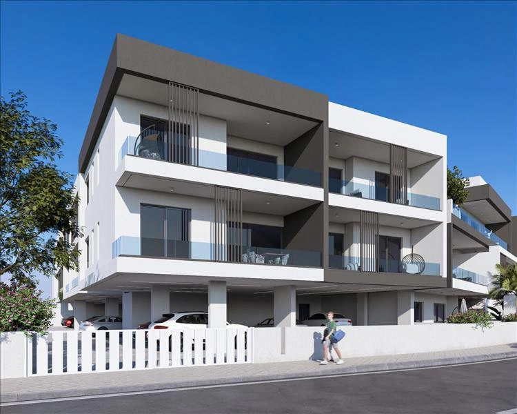 Apartments in a residential complex near the sea in Larnaca, Cyprus