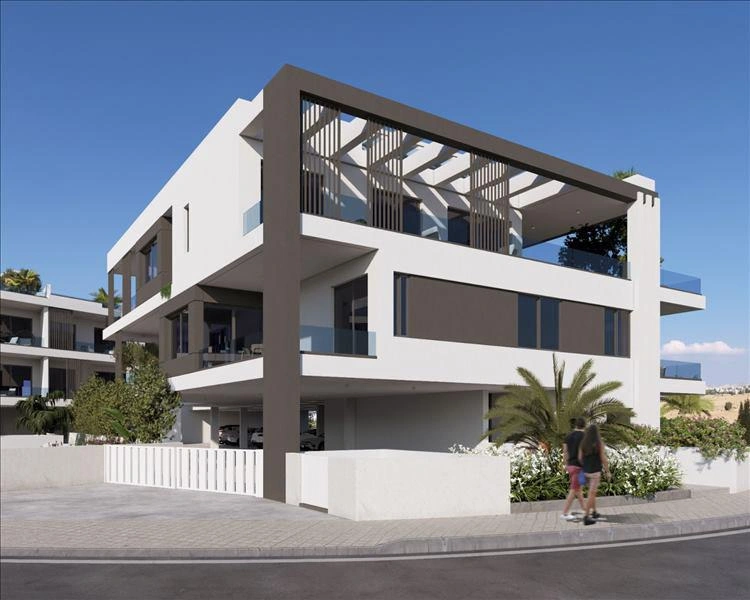 Apartments in a residential complex near the sea in Larnaca, Cyprus