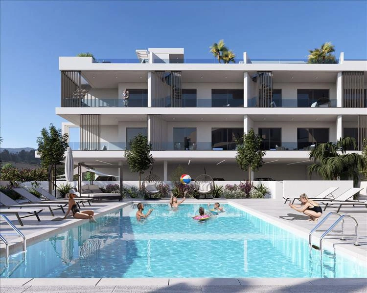 Apartments in a residential complex near the sea in Larnaca, Cyprus