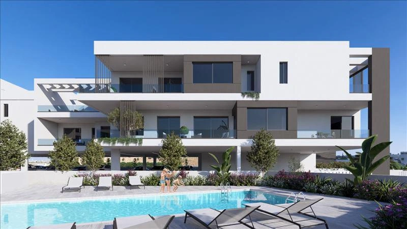 Apartments in a residential complex near the sea in Larnaca, Cyprus