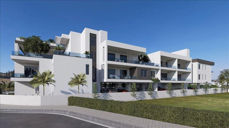 Apartments in a residential complex near the sea in Larnaca, Cyprus