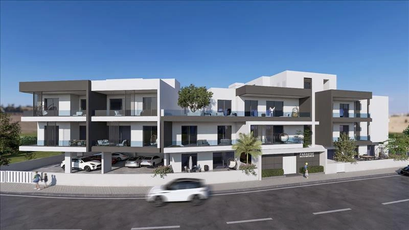 Apartments in a residential complex near the sea in Larnaca, Cyprus
