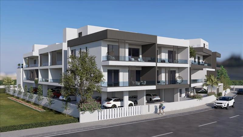 Apartments in a residential complex near the sea in Larnaca, Cyprus